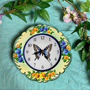 BOGO60% - FLORAL BUTTERFLY CLOCK🦋🌸